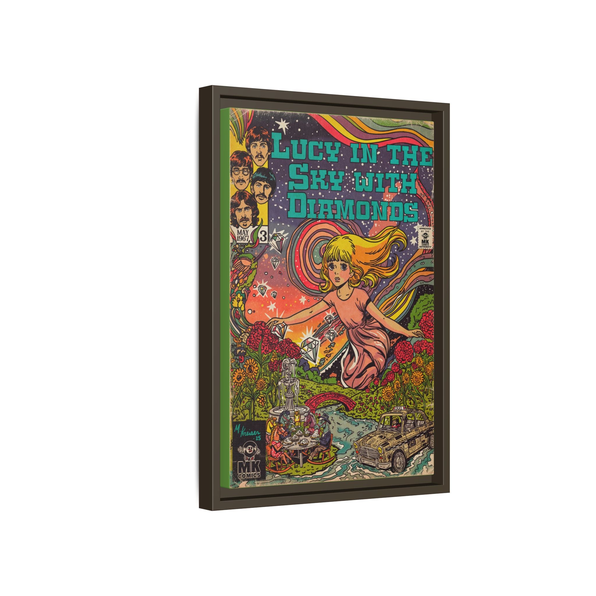 Lucy in the Sky with Diamonds - Matte Canvas, Framed (Multi-color)