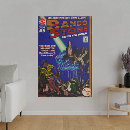 Bando Stone  - Matte Canvas, Stretched, 0.75"