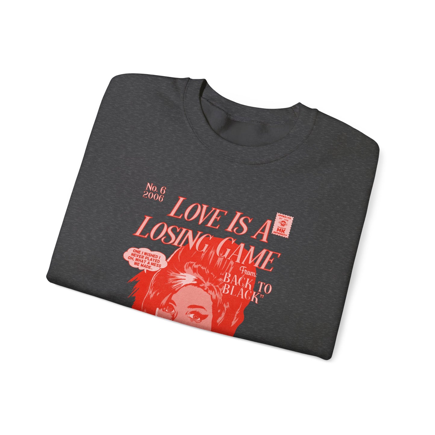 Amy Winehouse - Love is a Losing Game - RED VARIANT - Unisex Heavy Blend™ Crewneck Sweatshirt