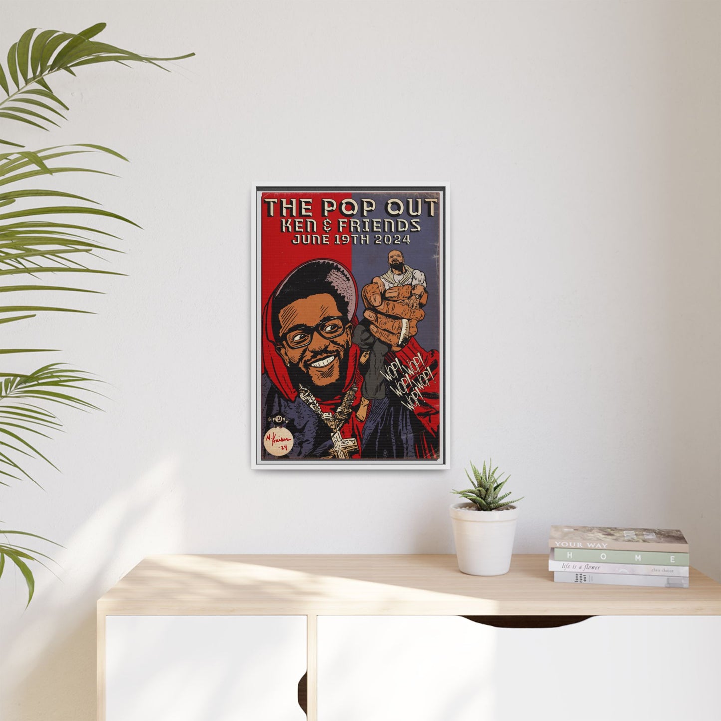 Kendrick Lamar - The Pop Out  - Gallery Canvas Wraps, Vertical Frame