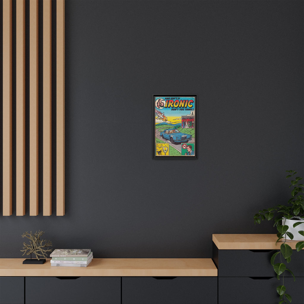 Ironic - Matte Canvas, Framed (Multi-color)