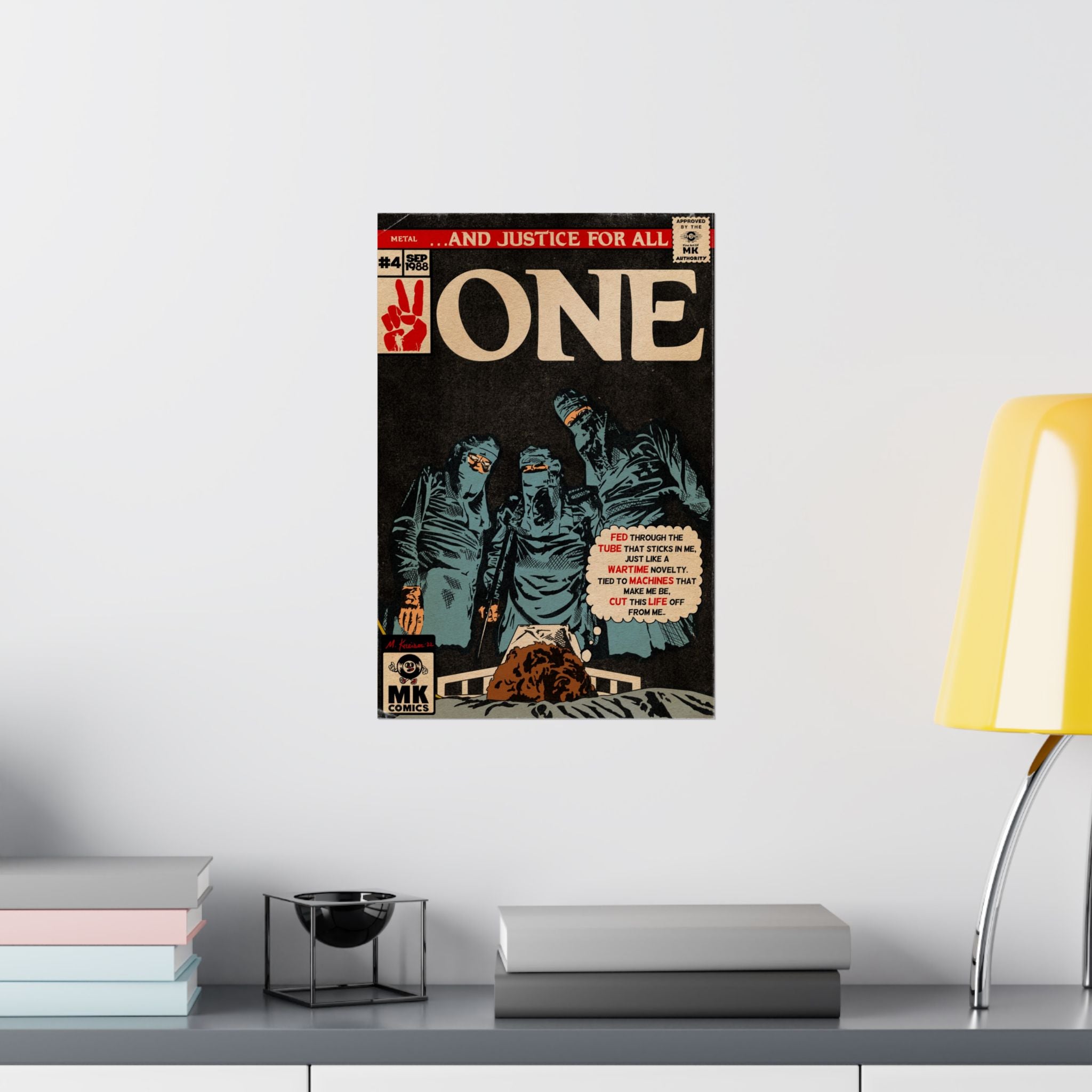 One - Comic Book Art - Vertical Matte Poster