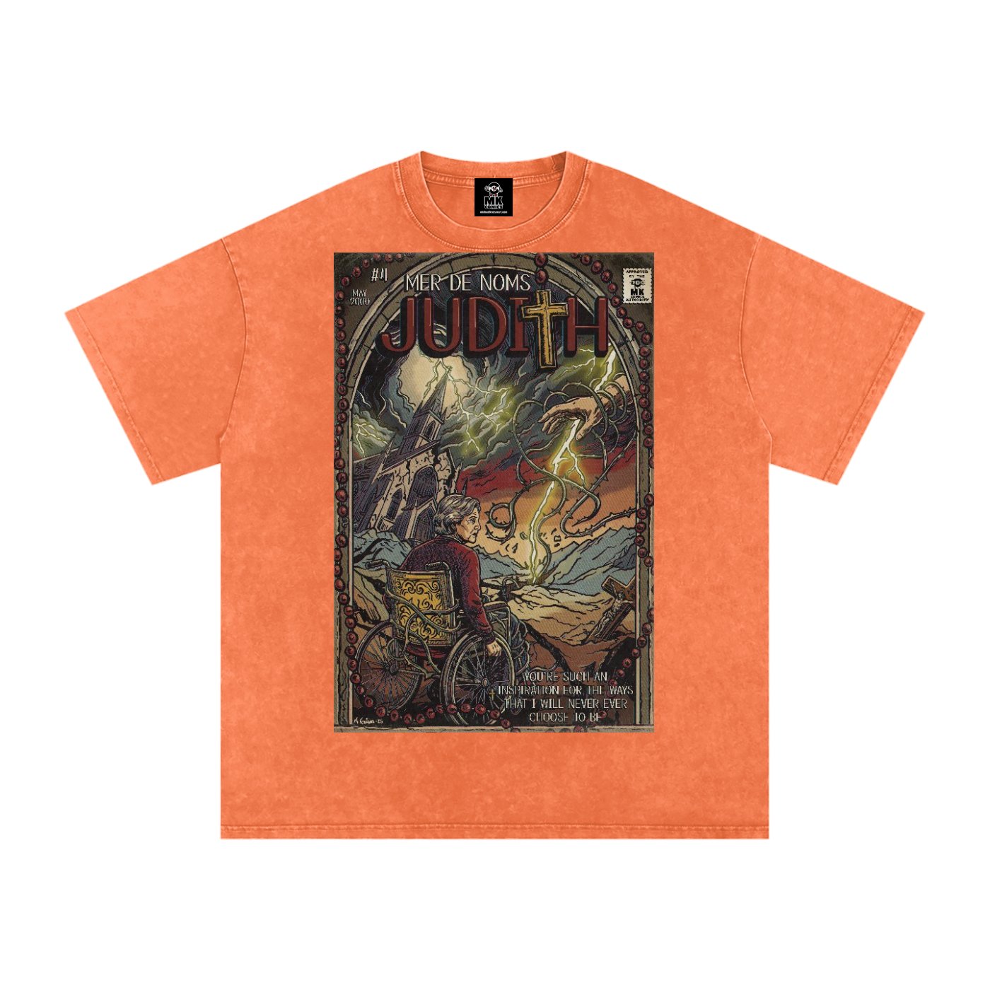 Judith - Snow Washed Oversized Cotton T-Shirt