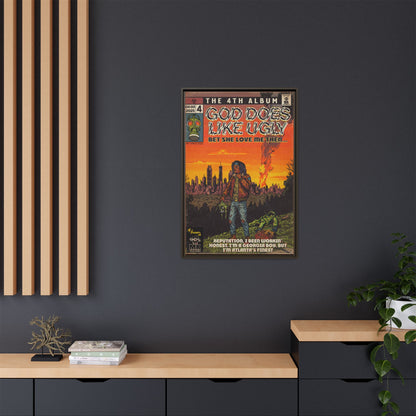 God Does Like Ugly - Matte Canvas, Framed (Multi-color)