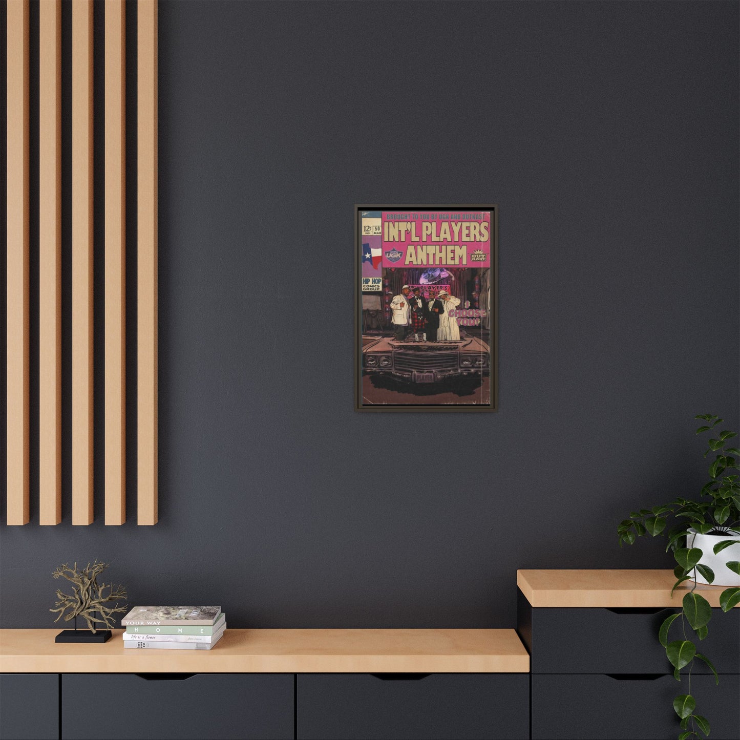 Int’l Players Anthem - Matte Canvas, Framed (Multi-color)