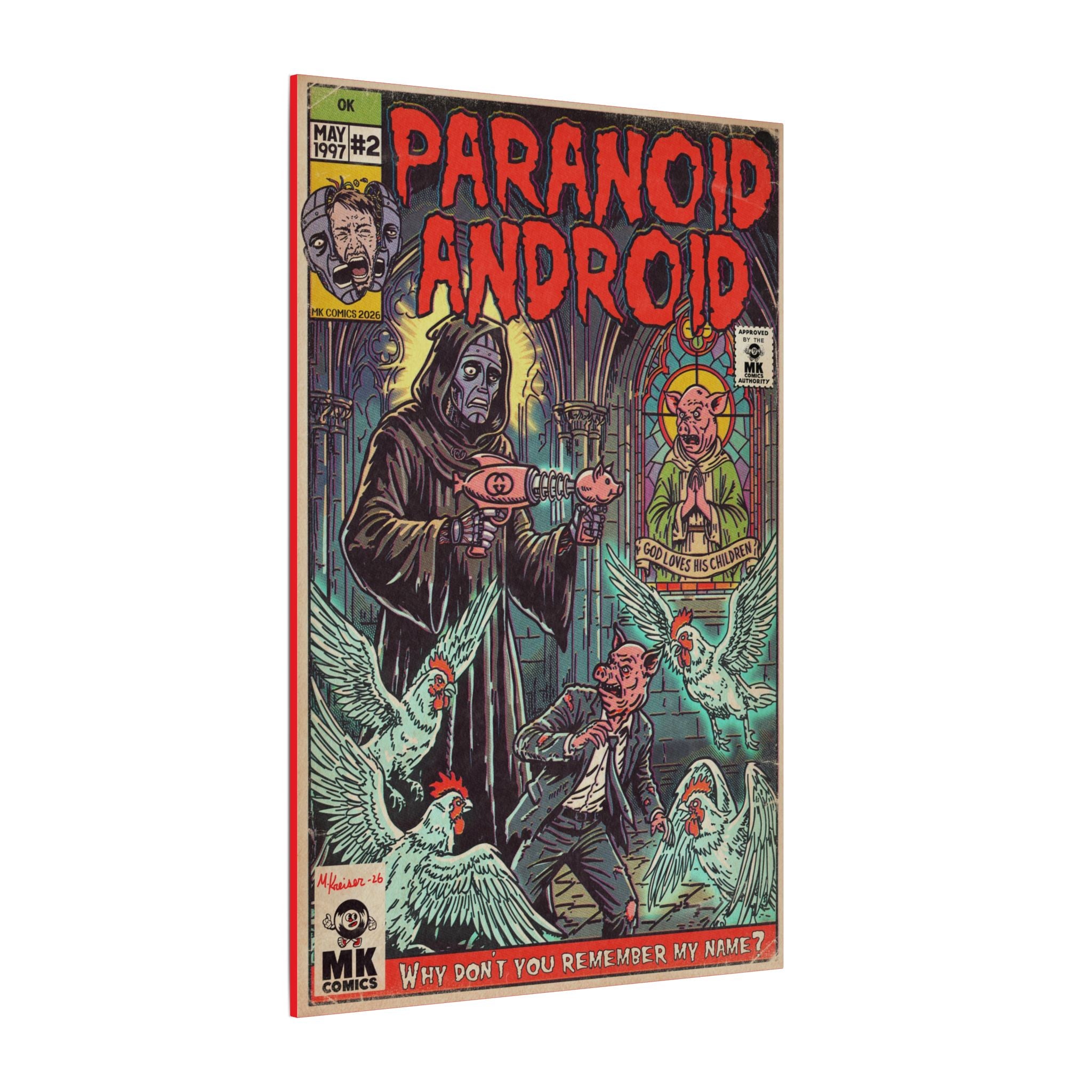 Paranoid Android - Matte Canvas, Stretched, 0.75" (Multi-Size)