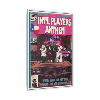 Int’l Players Anthem - Matte Canvas, Framed (Multi-color)