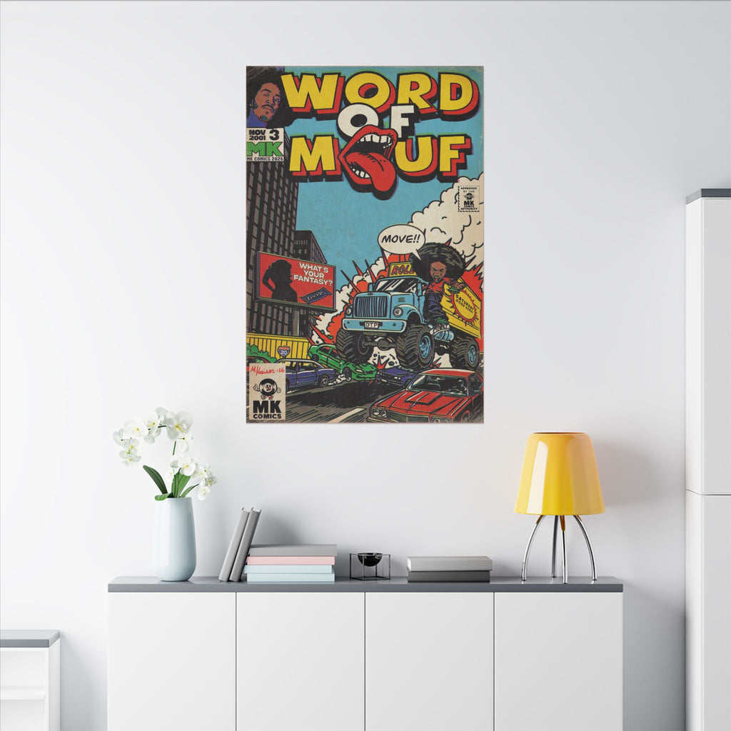 Word of Mouf - Matte Canvas, Stretched, 0.75" (Multi-Size)