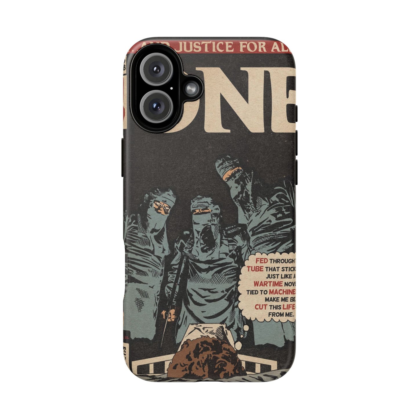 Metallica- One - Johnny Got His Gun Comic Book Art - Tough Phone Cases