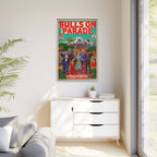 Bulls Parade -Matte Canvas, Framed (Multi-color)