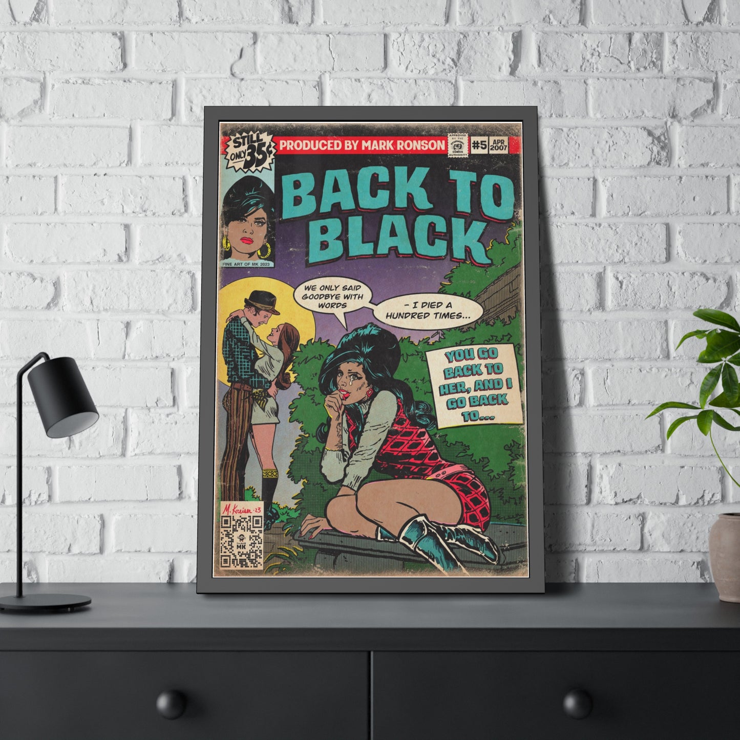 Amy Winehouse - Back to Black - Framed Paper Posters