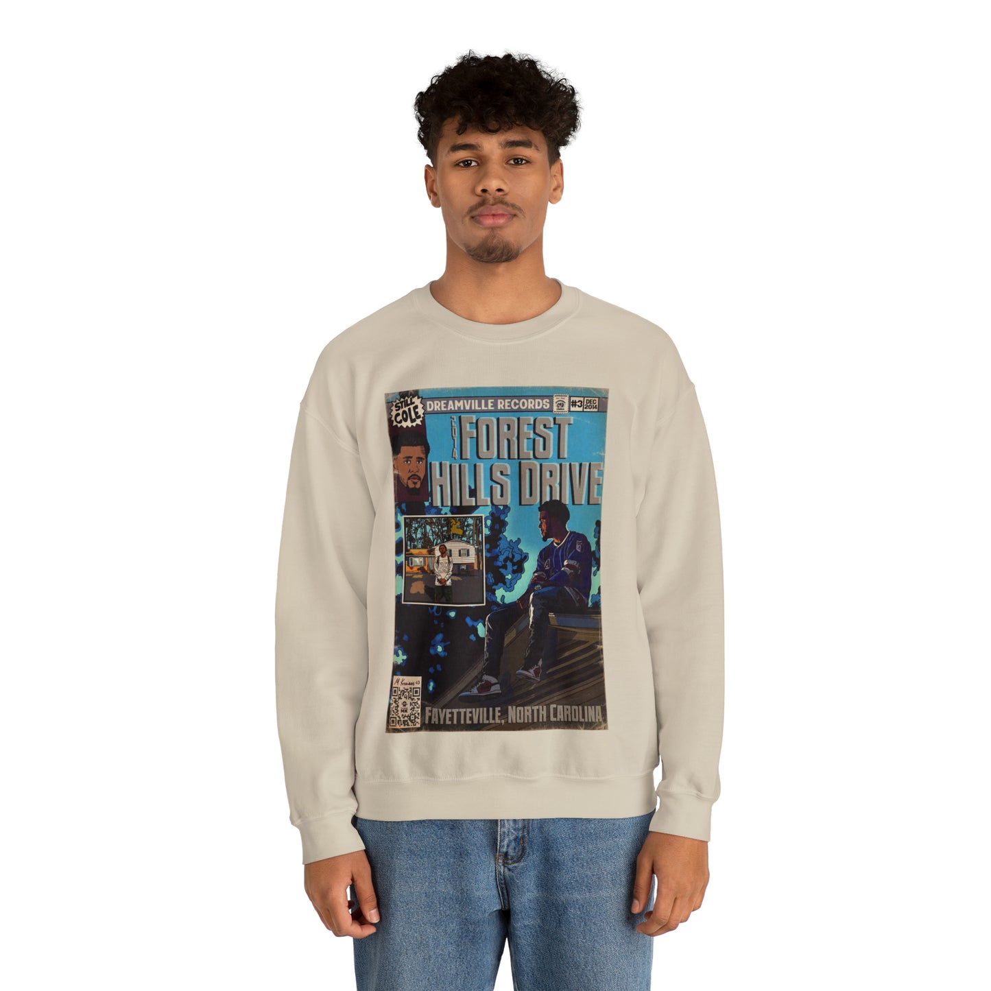 J Cole - 2014 Forest Hills Drive - Unisex Heavy Blend™ Crewneck Sweatshirt