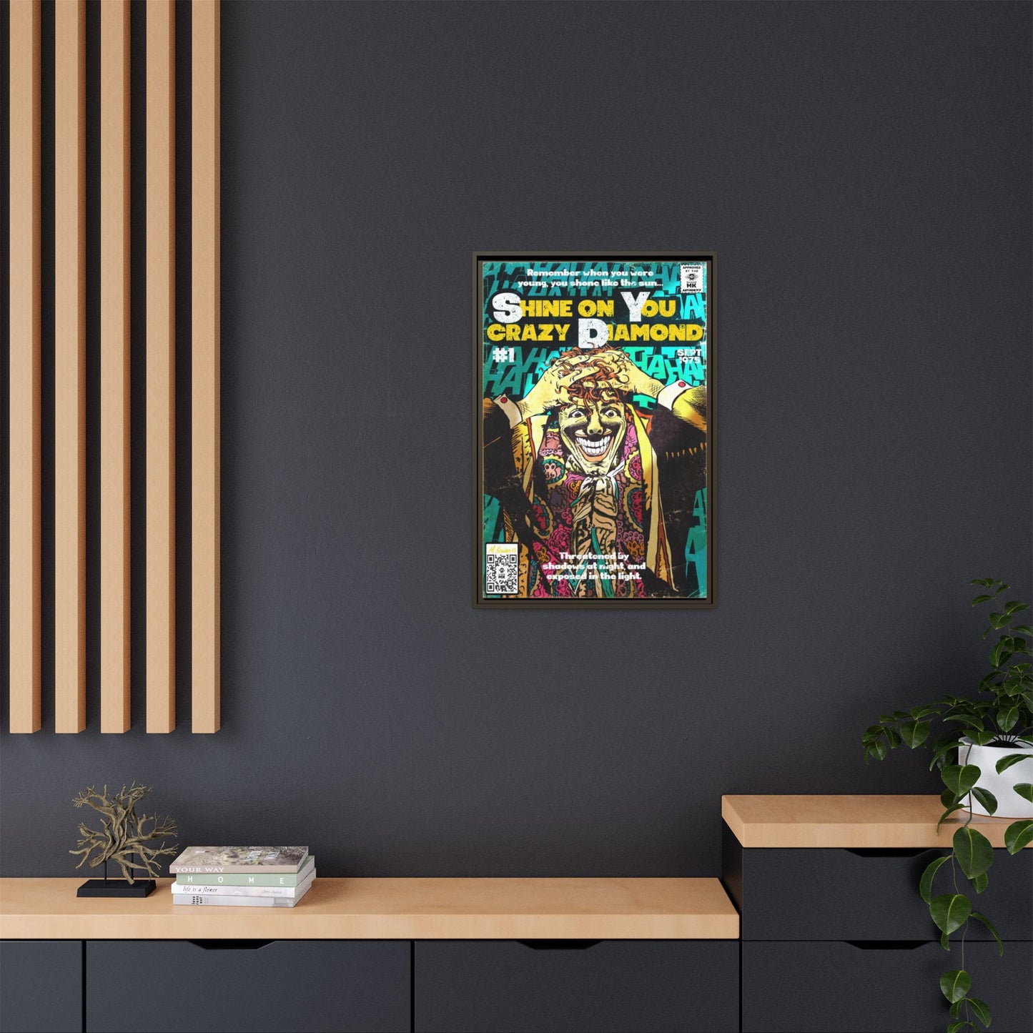 Pink Floyd - Shine on You crazy Diamond -  Gallery Canvas Wraps, Vertical Frame