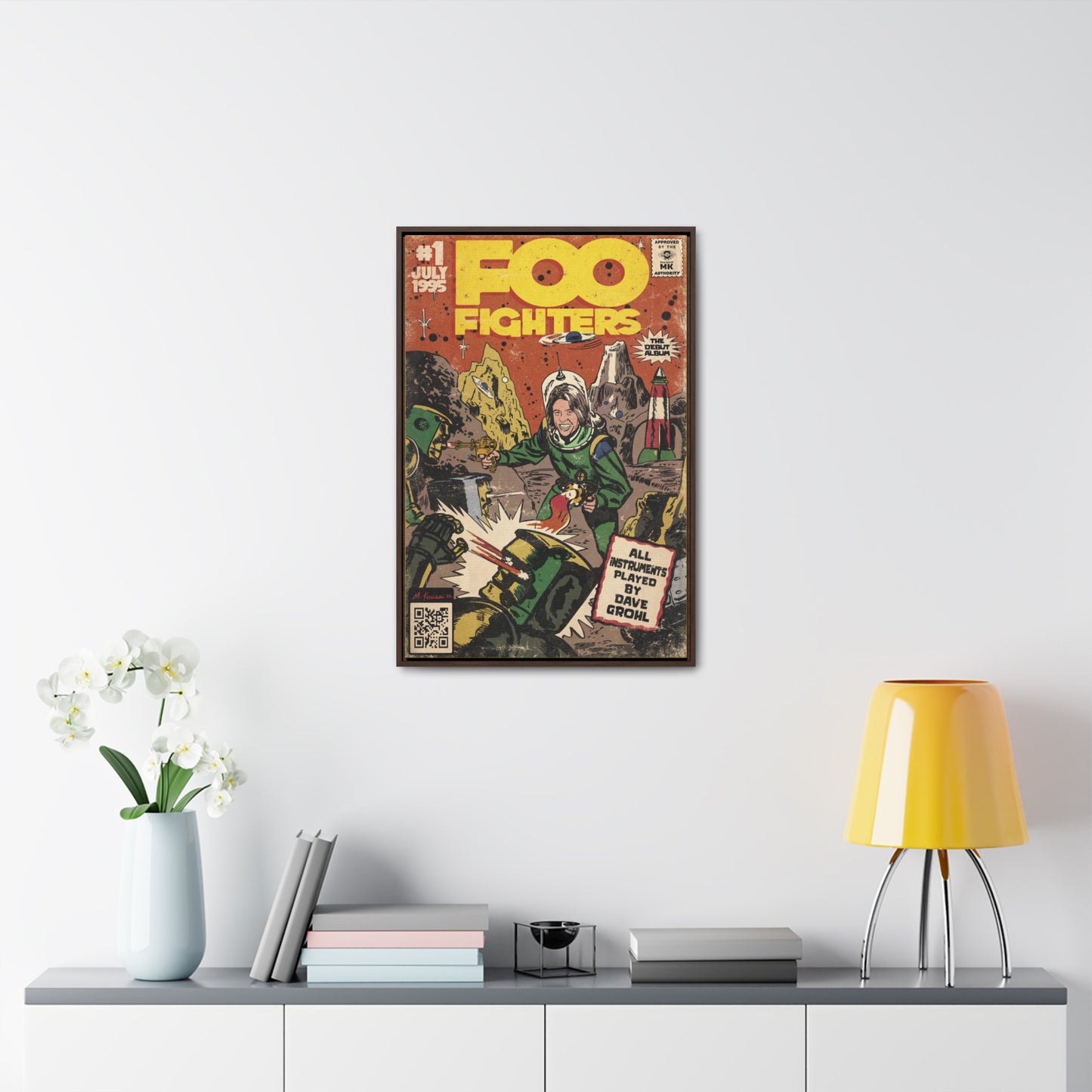 Foo Fighters - Self Titled - Gallery Canvas Wraps, Vertical Frame