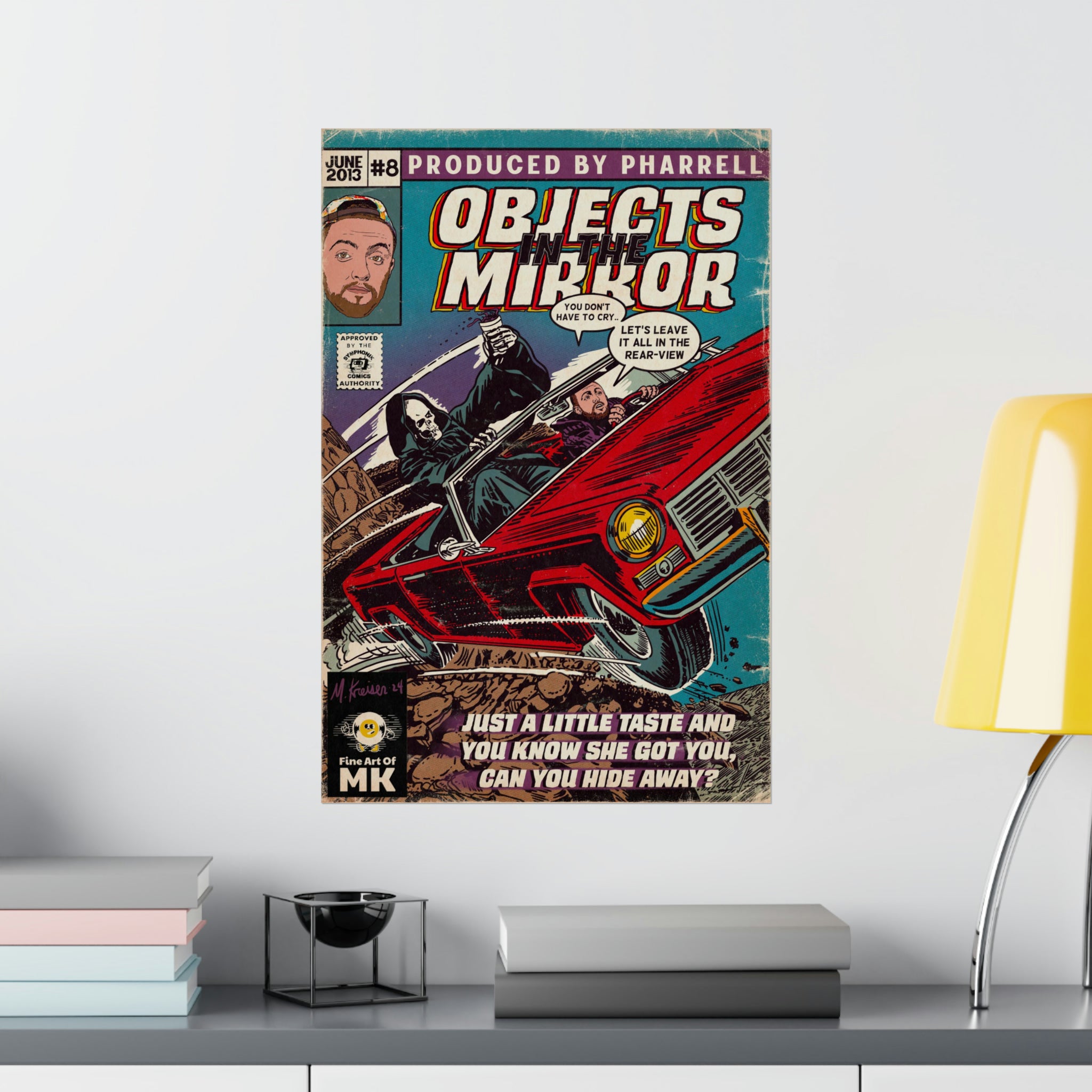Objects in the Mirror - Matte Vertical Posters