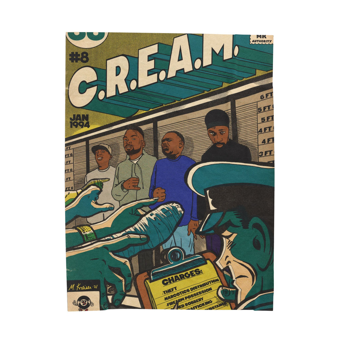 C.R.E.A.M - Velveteen Plush Blanket