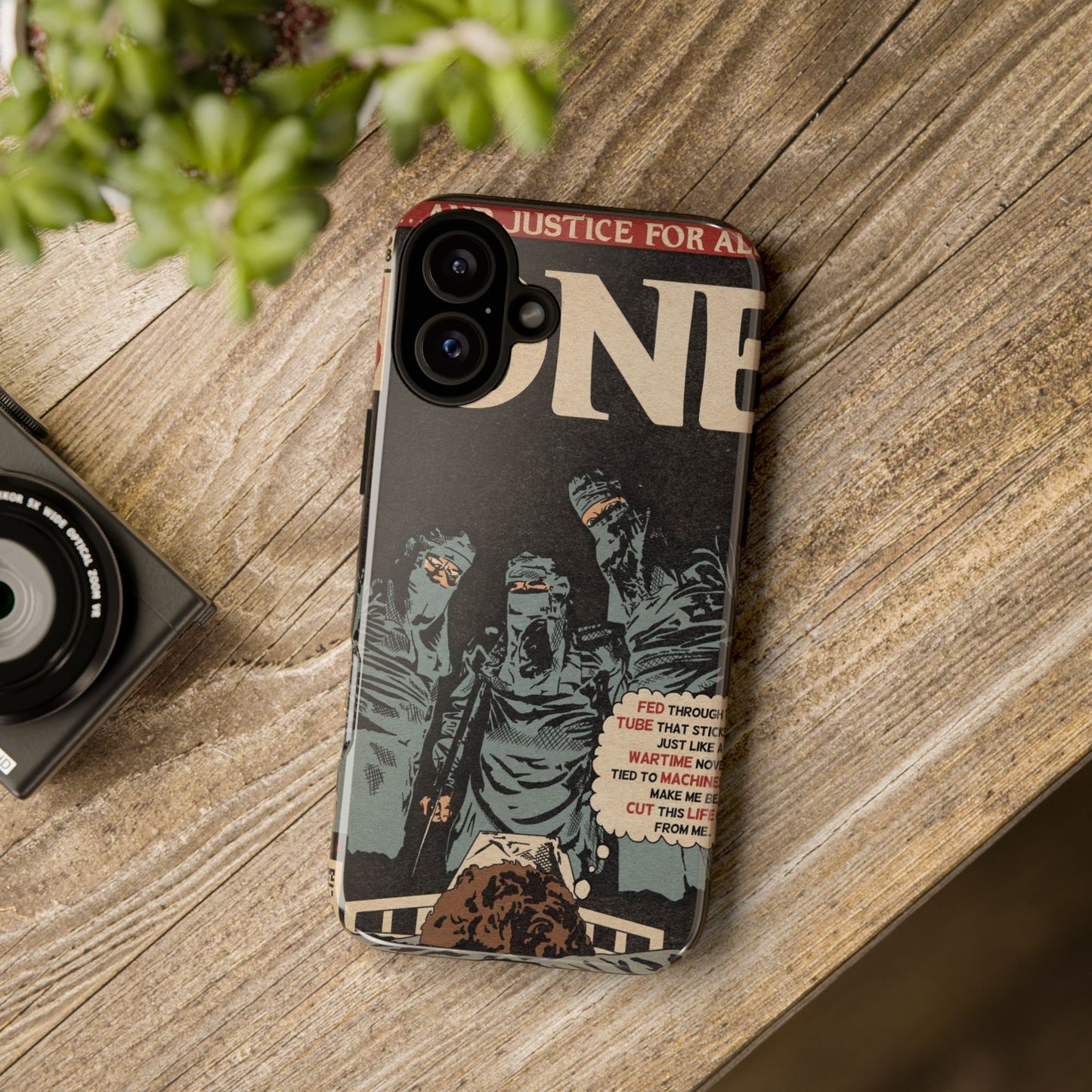 Metallica- One - Johnny Got His Gun Comic Book Art - Tough Phone Cases