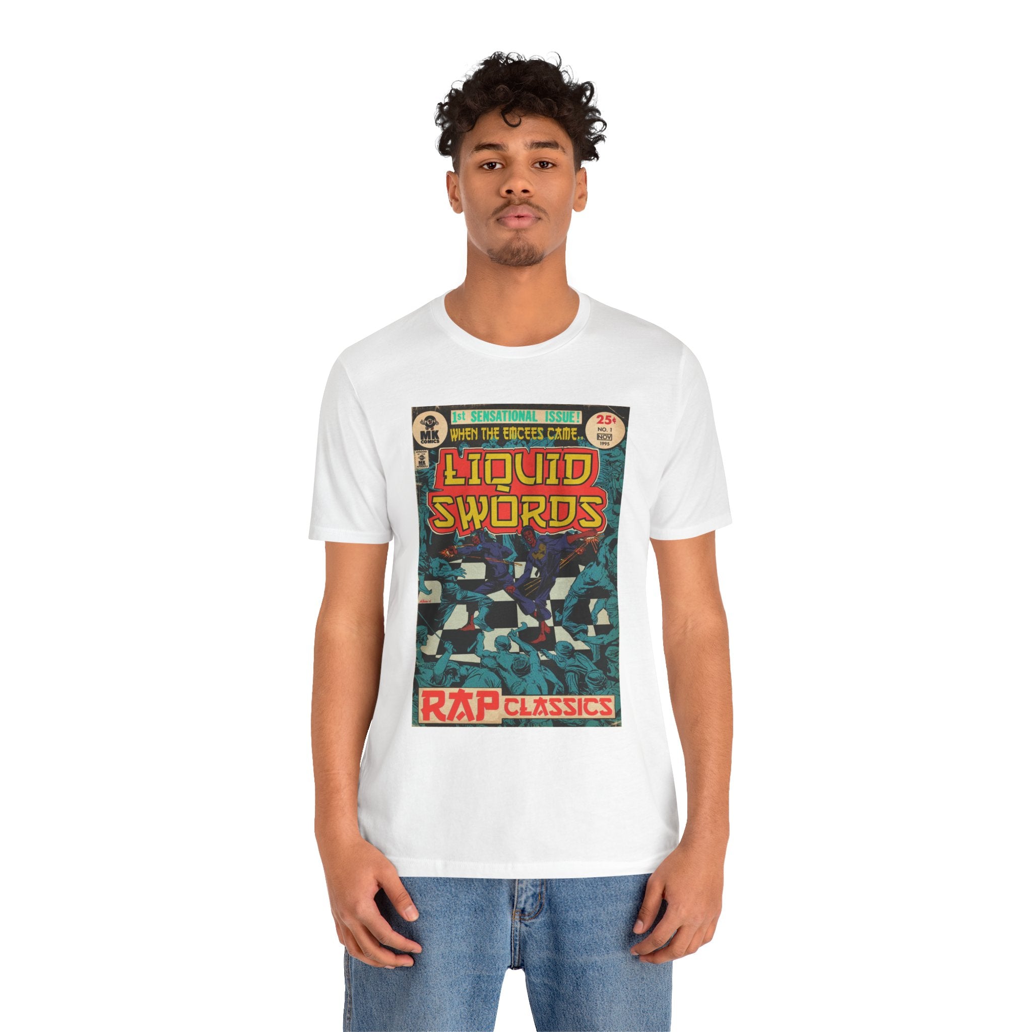 Liquid Swords - Unisex Jersey Short Sleeve Crew Neck T-Shirt - Hip Hop Graphic Tee