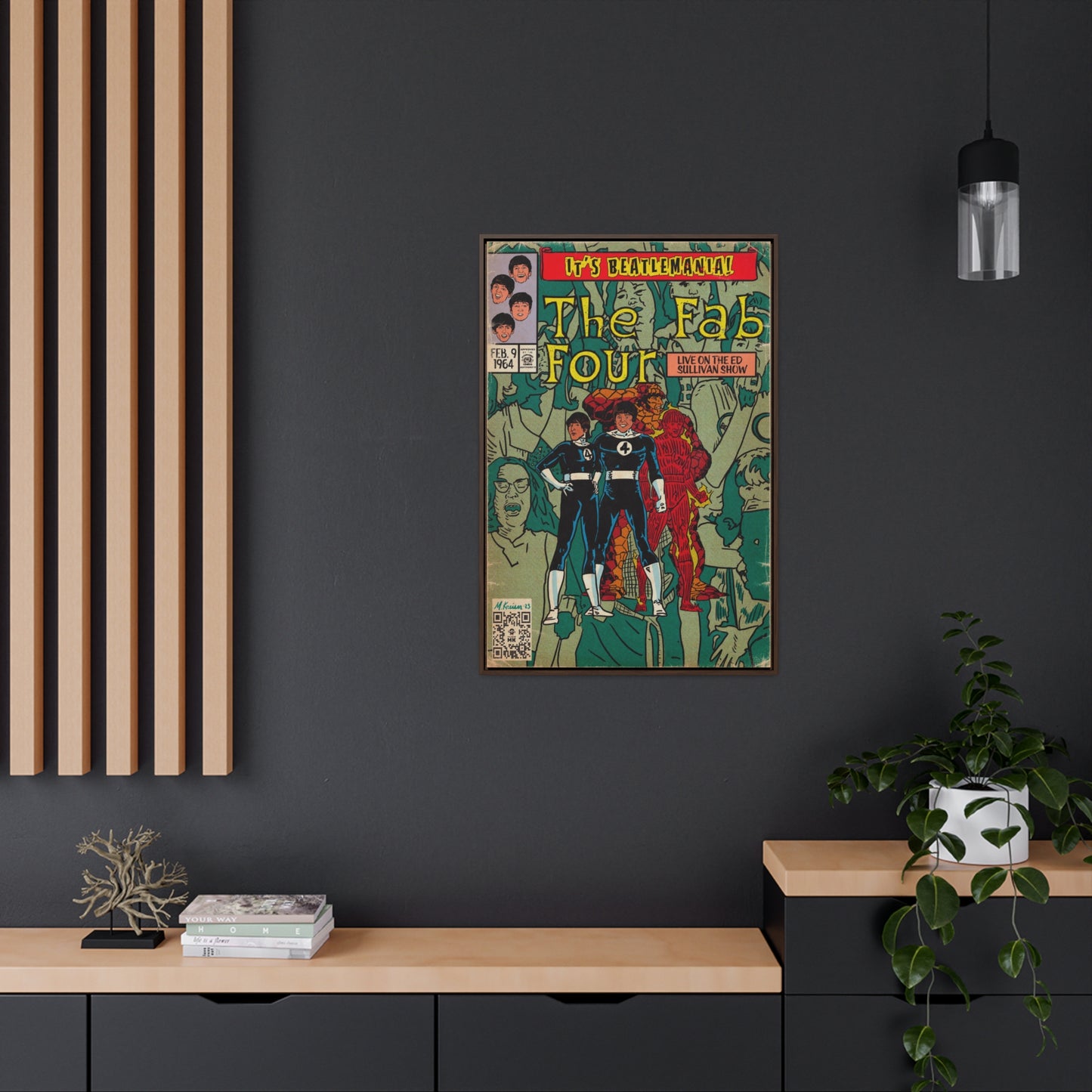 The Beatles - Beatlemania - Gallery Canvas Wraps, Vertical Frame