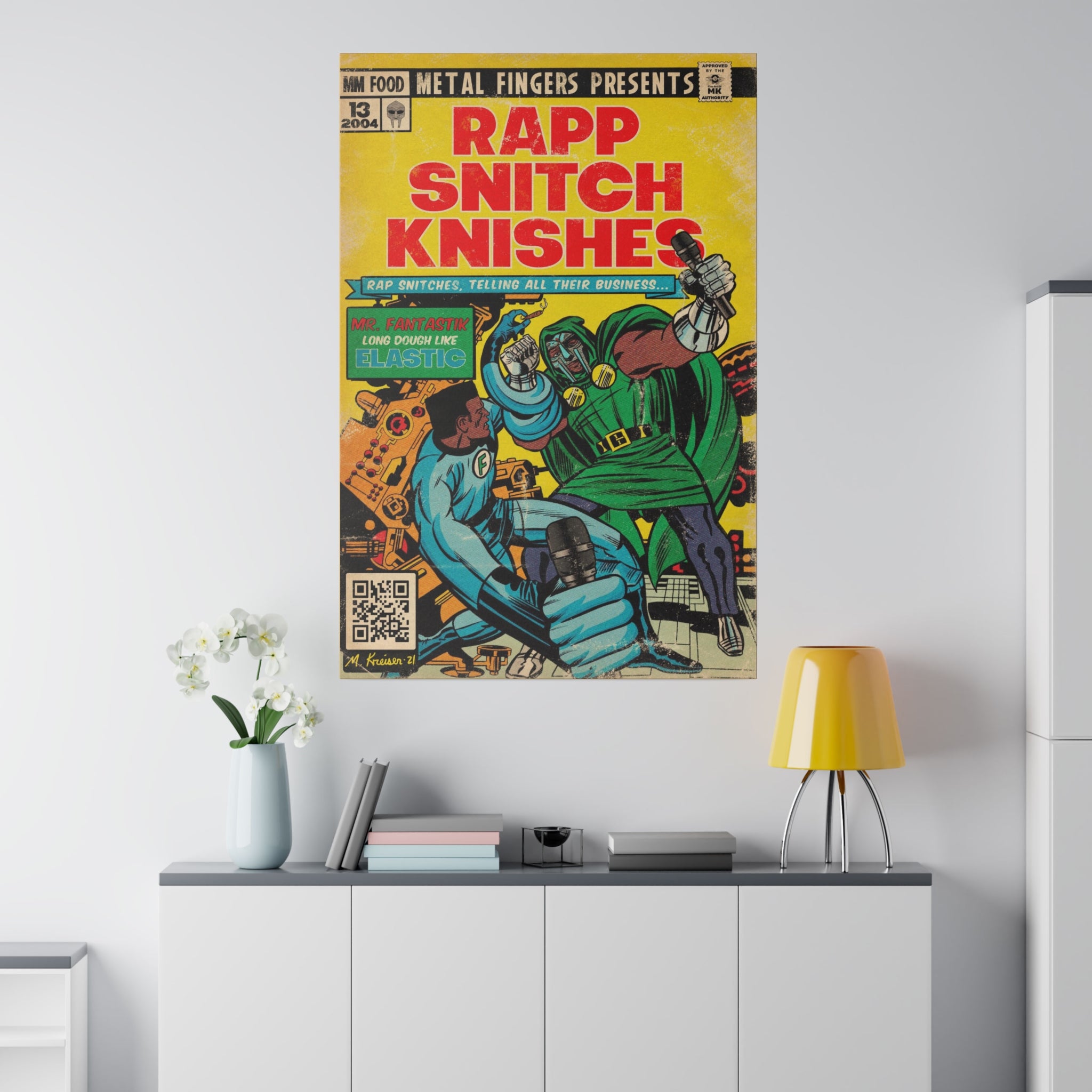 Rapp Snitch Knishes - Matte Canvas, Stretched