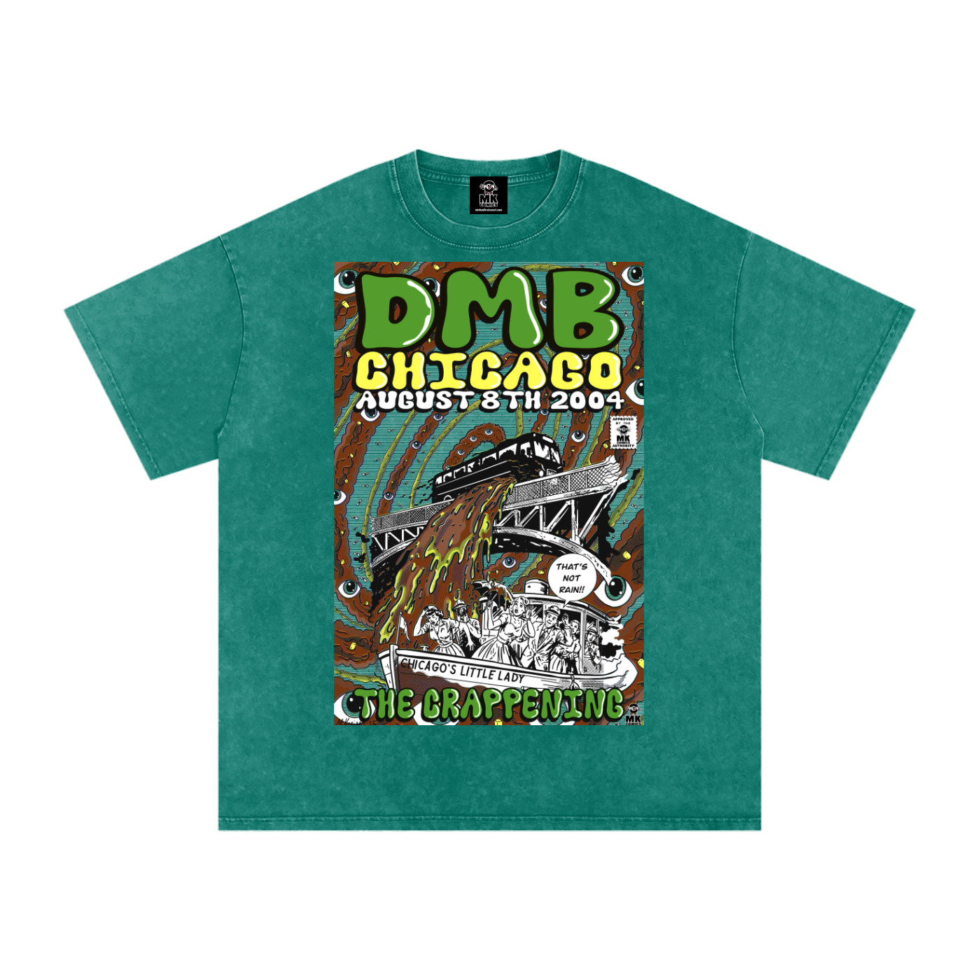 The Crappening - Snow Washed Oversized Cotton T-Shirt