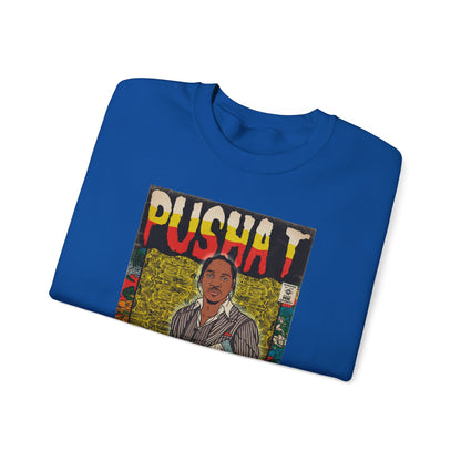 Pusha T - Comic Book Art - Unisex Heavy Blend™ Crewneck Sweatshirt
