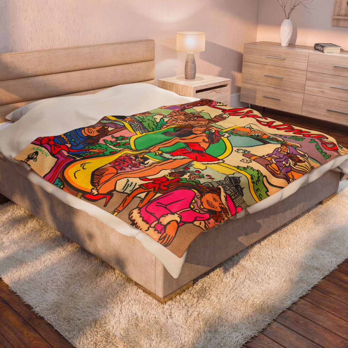 All I Want for Christmas - Velveteen Plush Blanket