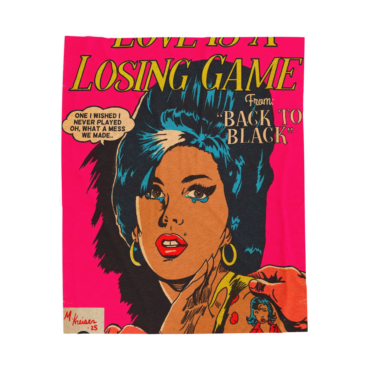Love is a Losing Game - Velveteen Plush Blanket