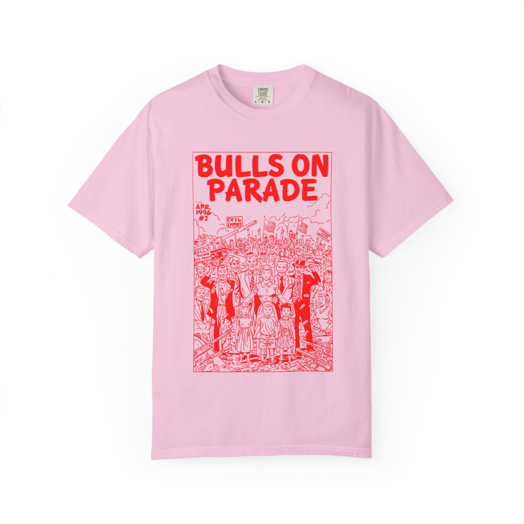 Bulls Parade - RED - Unisex Comfort Colors T-shirt