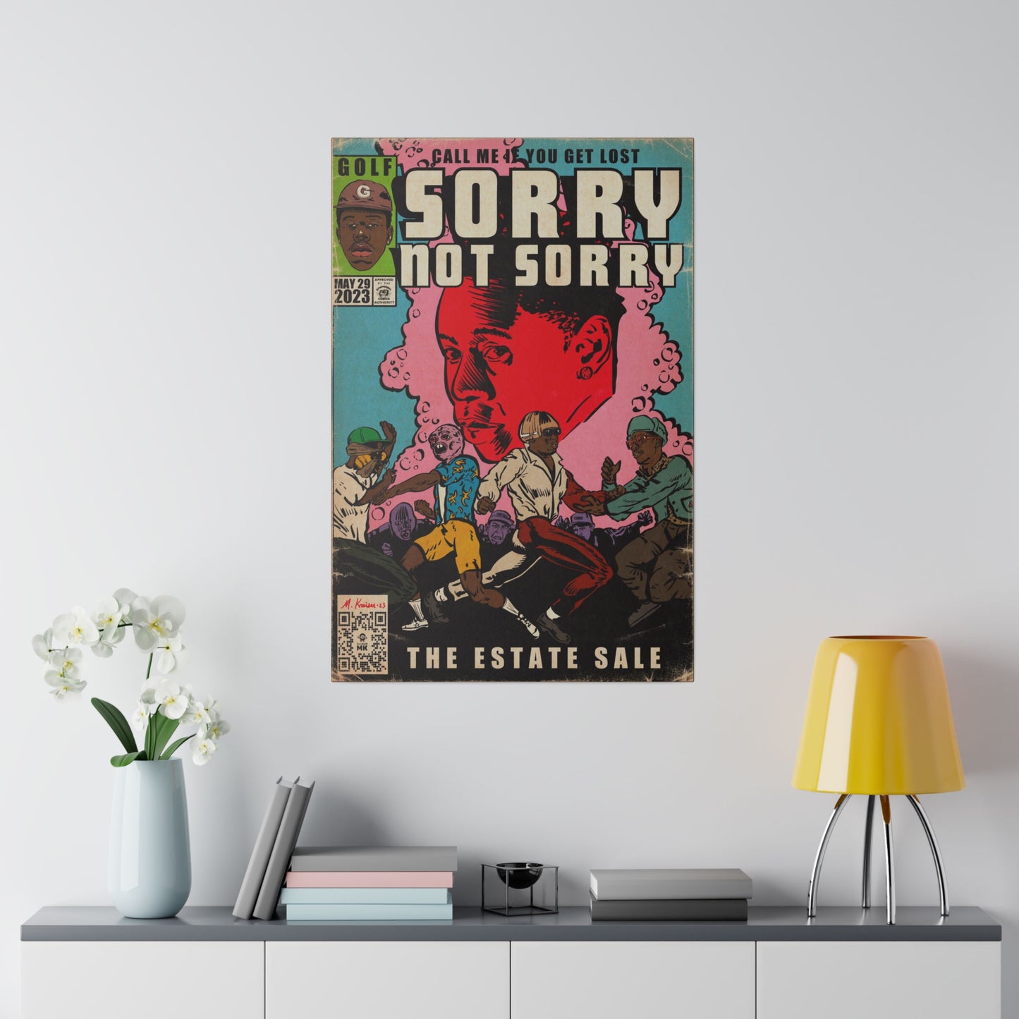 Tyler, The Creator - Sorry Not Sorry - Matte Canvas, Stretched, 0.75"