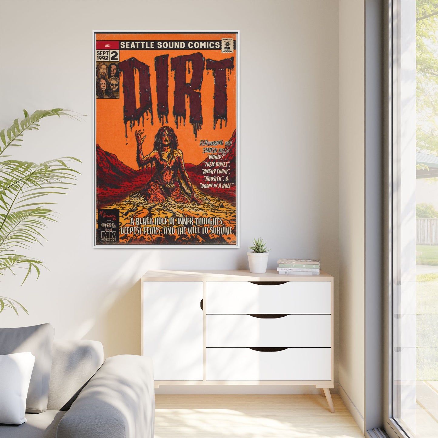 Dirt - Matte Canvas, Framed (Multi-color)