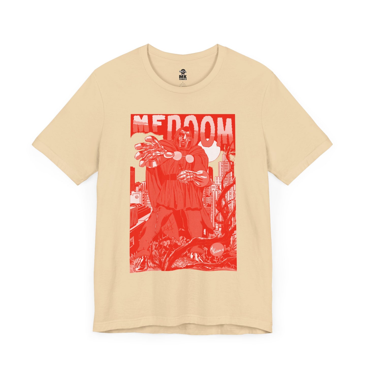 DOOM - Comic Book Art - RED VARIANT - Unisex Jersey Short Sleeve Tee
