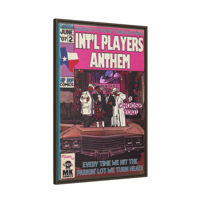 Int’l Players Anthem - Matte Canvas, Framed (Multi-color)