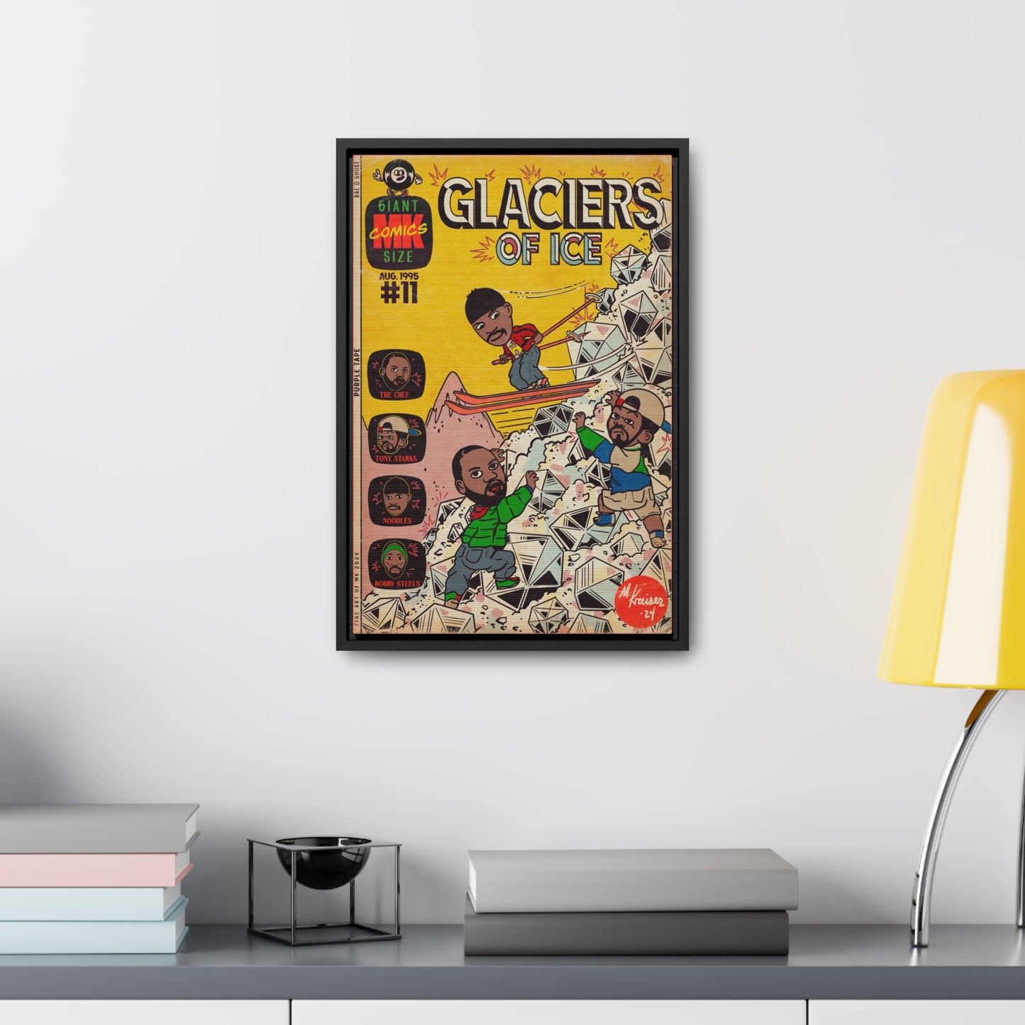 Rae, Ghost, Masta - Glaciers of Ice - Gallery Canvas Wraps, Vertical Frame