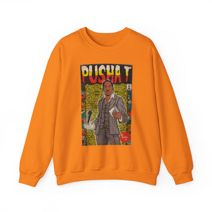 Pusha T - Comic Book Art - Unisex Heavy Blend™ Crewneck Sweatshirt