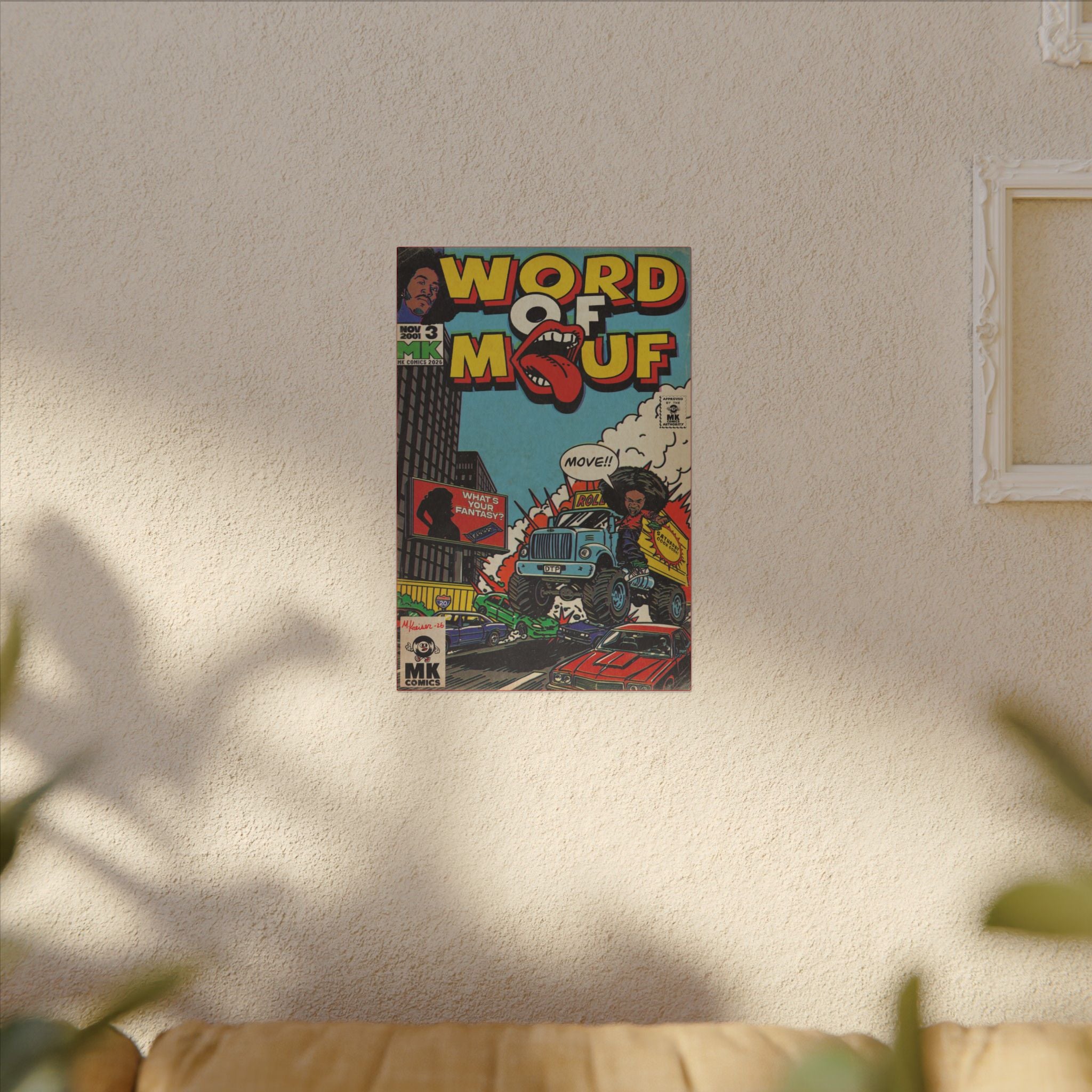 Word of Mouf - Matte Canvas, Stretched, 0.75" (Multi-Size)