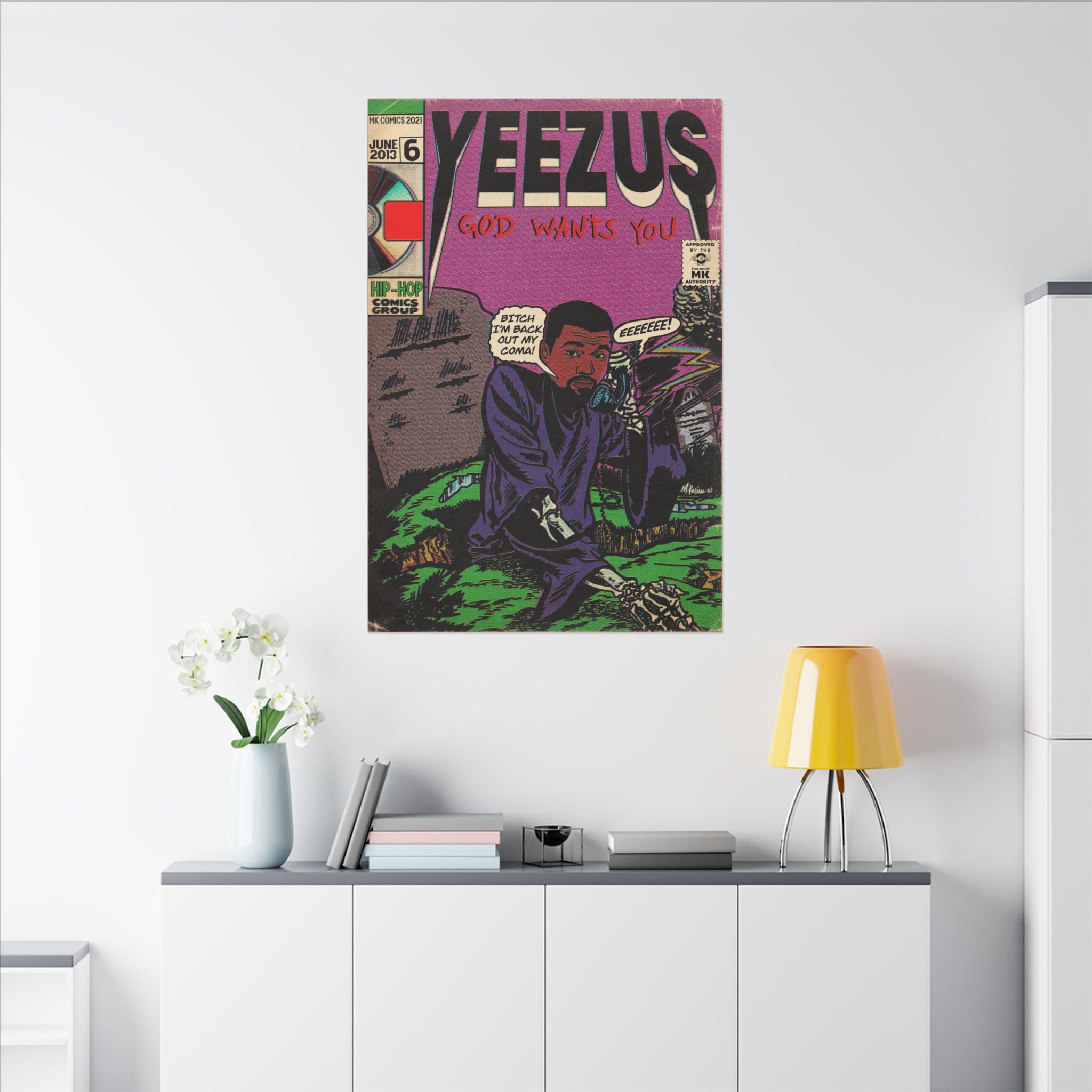 Yeez - Matte Canvas, Stretched, 0.75" (Multi-Size)