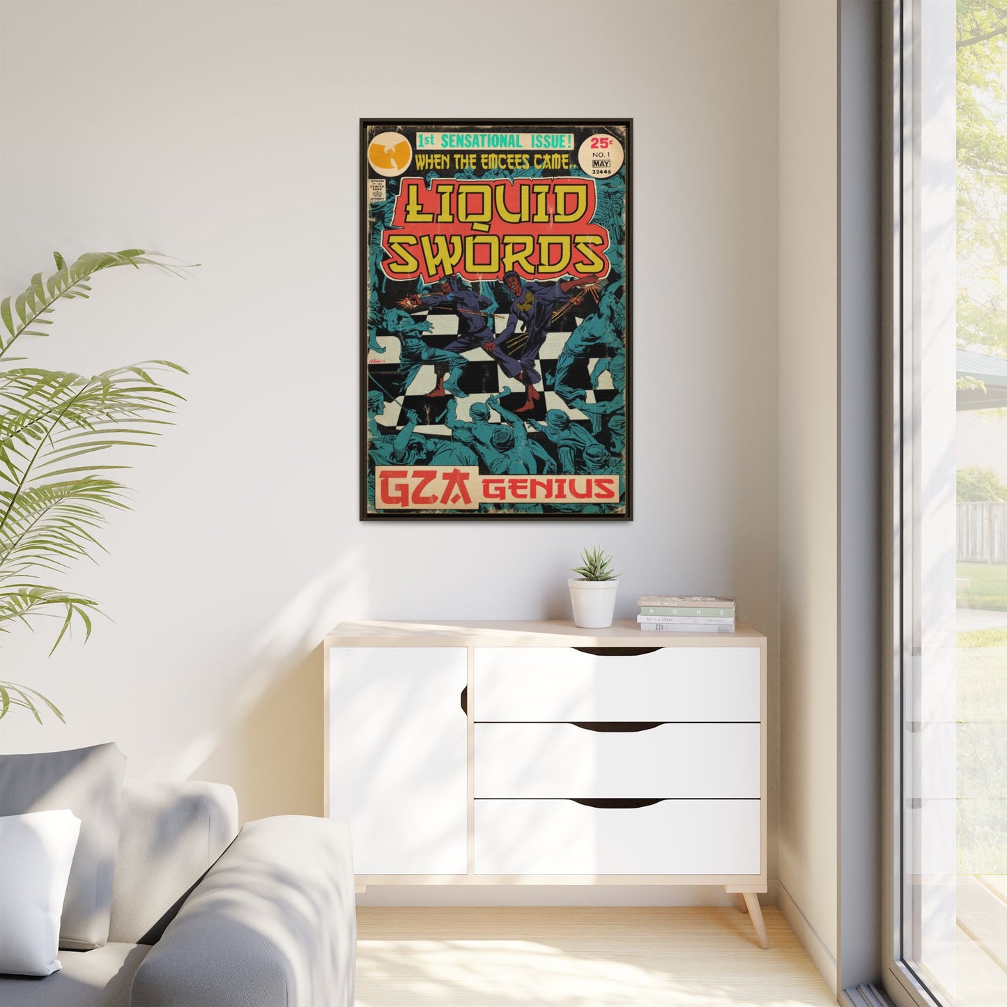 GZA/Genius - Liquid Swords - Gallery Canvas Wraps, Vertical Frame