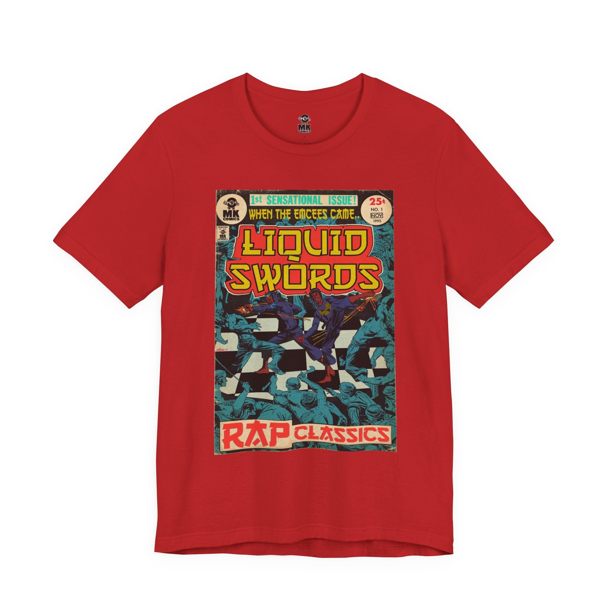 Liquid Swords - Unisex Jersey Short Sleeve Crew Neck T-Shirt - Hip Hop Graphic Tee