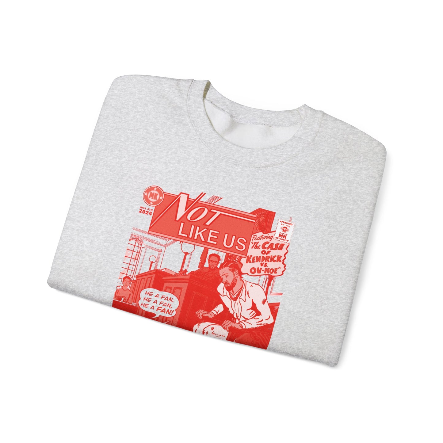 Kendrick Lamar - Not Like Us - RED VARIANT - Unisex Heavy Blend™ Crewneck Sweatshirt