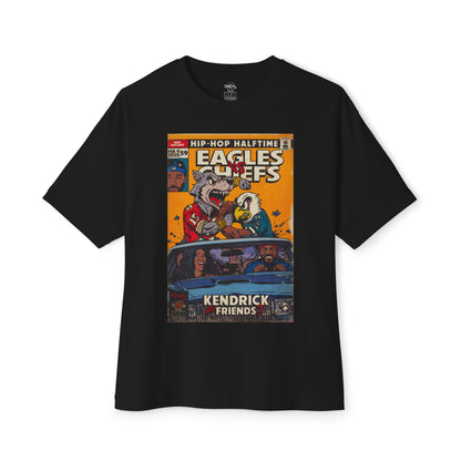 Kendrick & SZA - 2025 Halftime - Eagles vs Chiefs - Unisex Oversized Boxy Tee