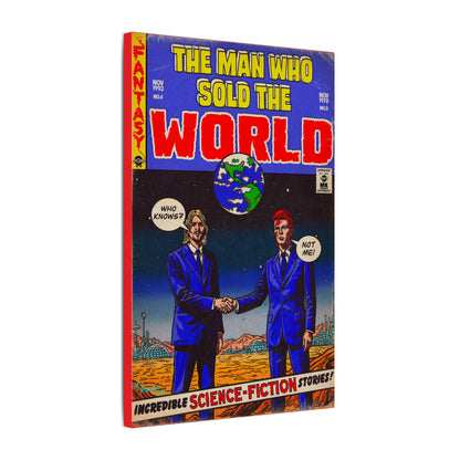 Bowie & Cobain - The Man Who Sold the World - Matte Canvas, Stretched