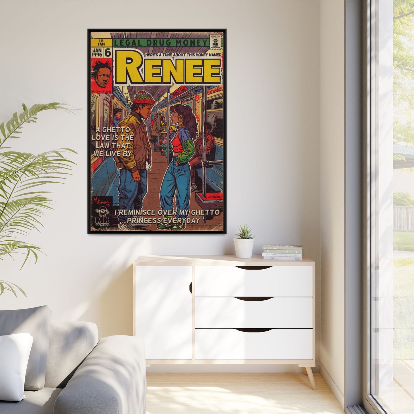 Lost Boyz - Renee - Matte Canvas, Framed (Multi-color)