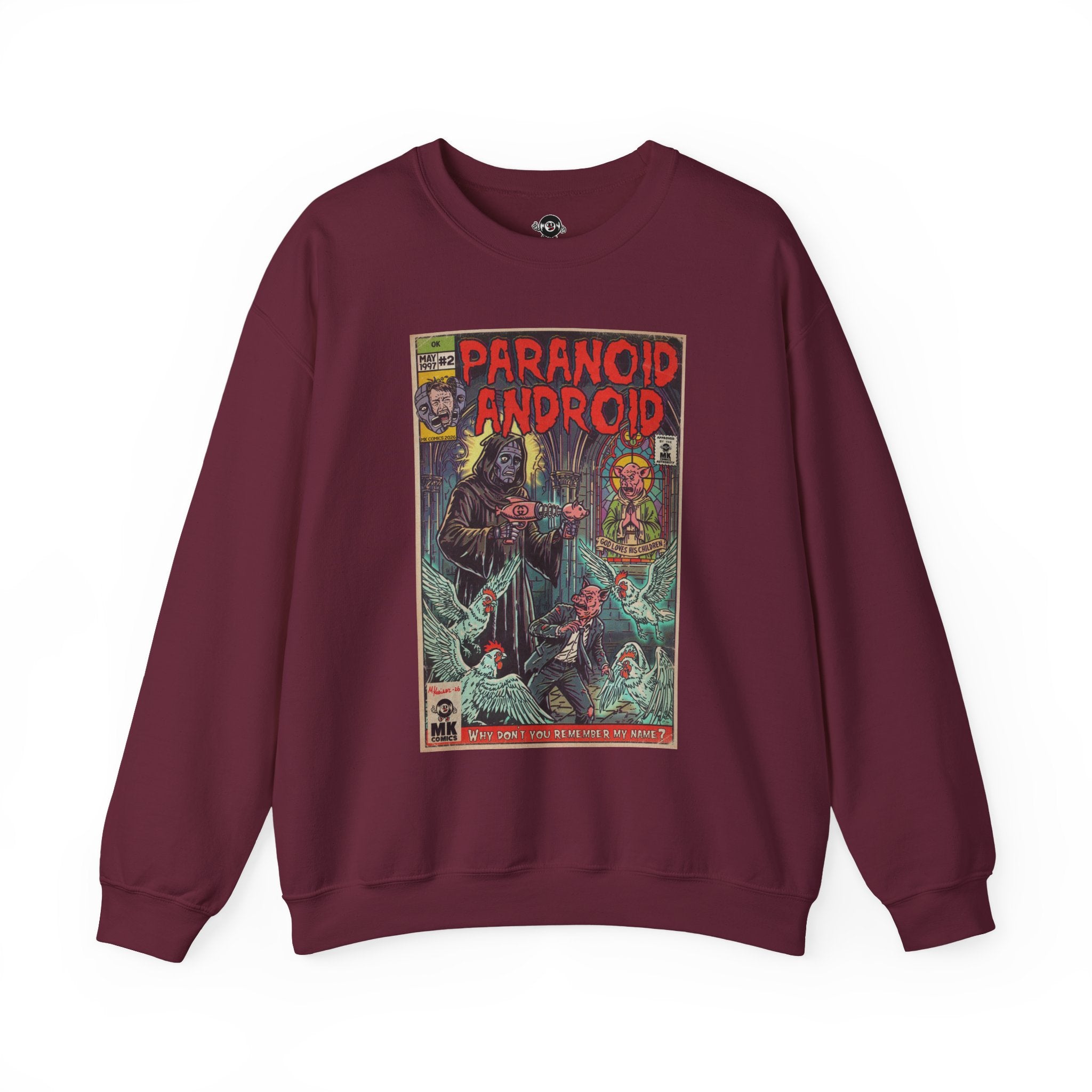Paranoid Android - Unisex Heavy Blend™ Crewneck Sweatshirt