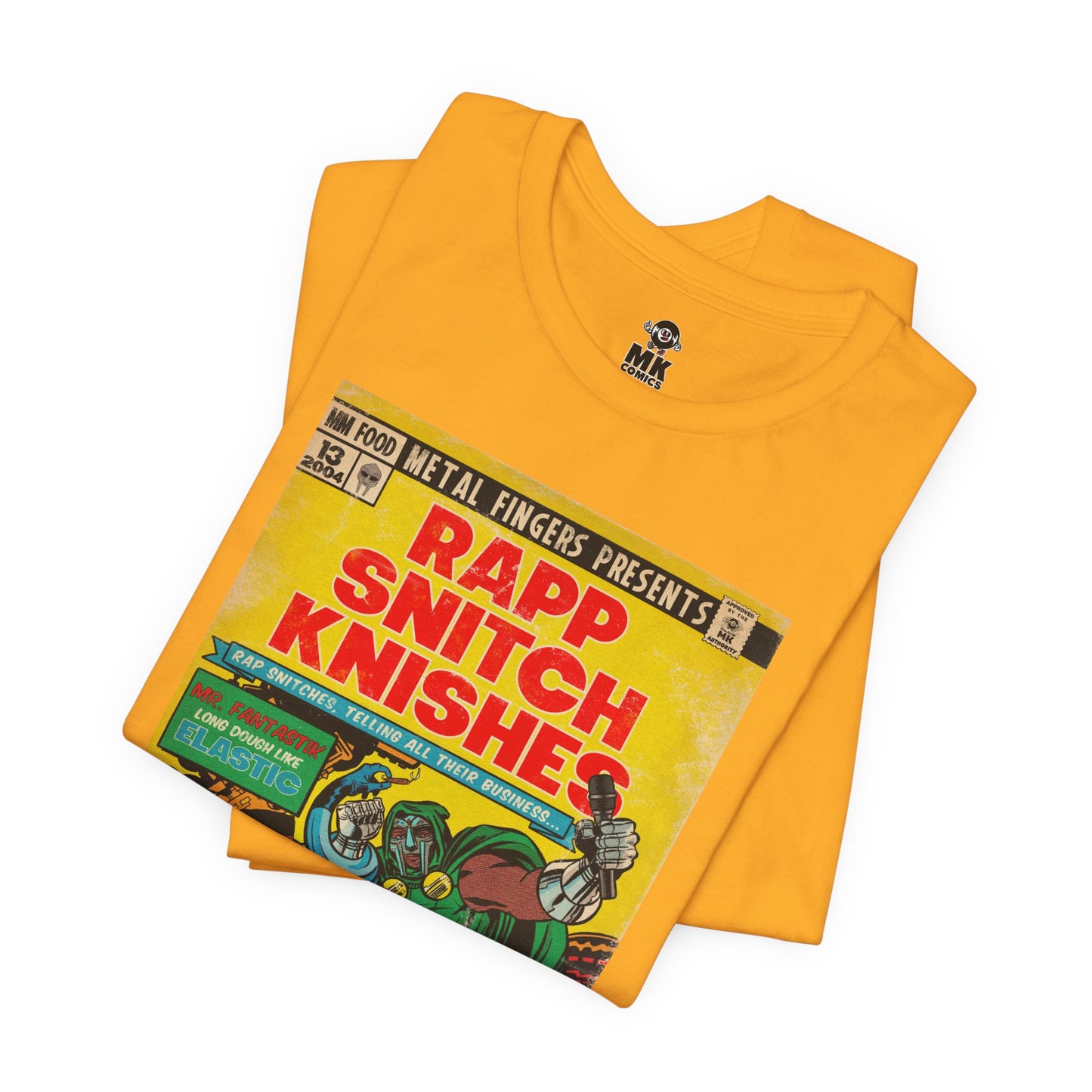 MF DOOM - Rap Snitch Knishes Comic Book Art - Unisex Jersey Short Sleeve Tee