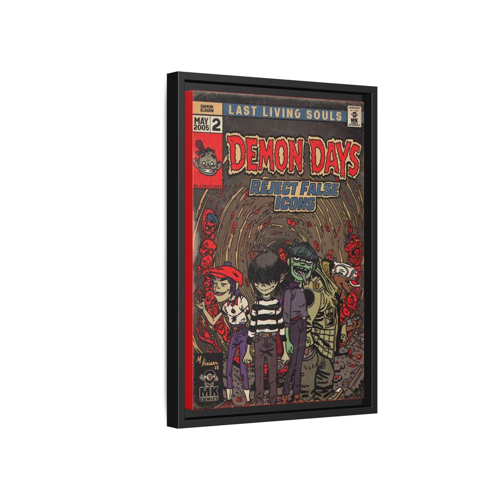 Demon Days - Matte Canvas, Framed (Multi-color)