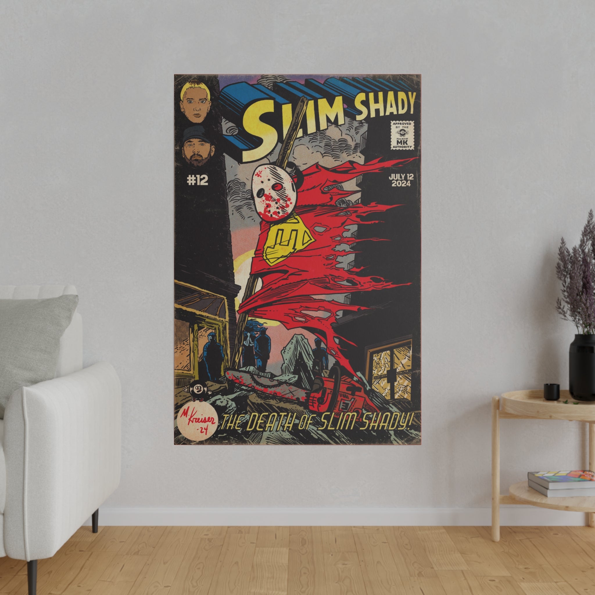 Death of Slim Shady - Matte Canvas, Stretched, 0.75"