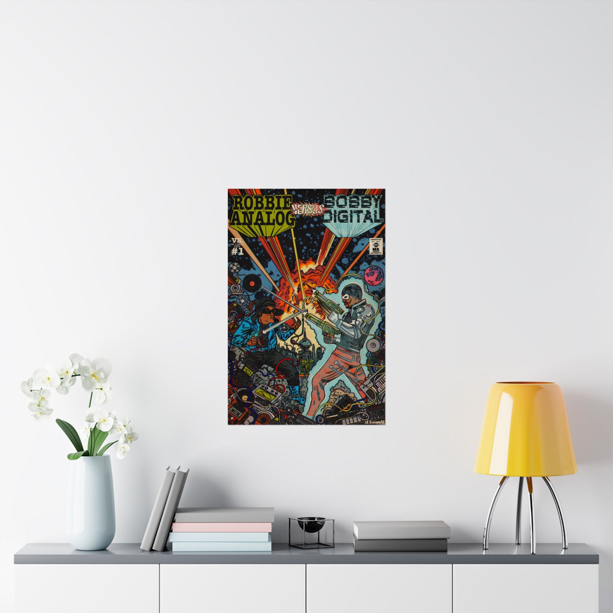 Analog vs. Digital - Matte Vertical Posters