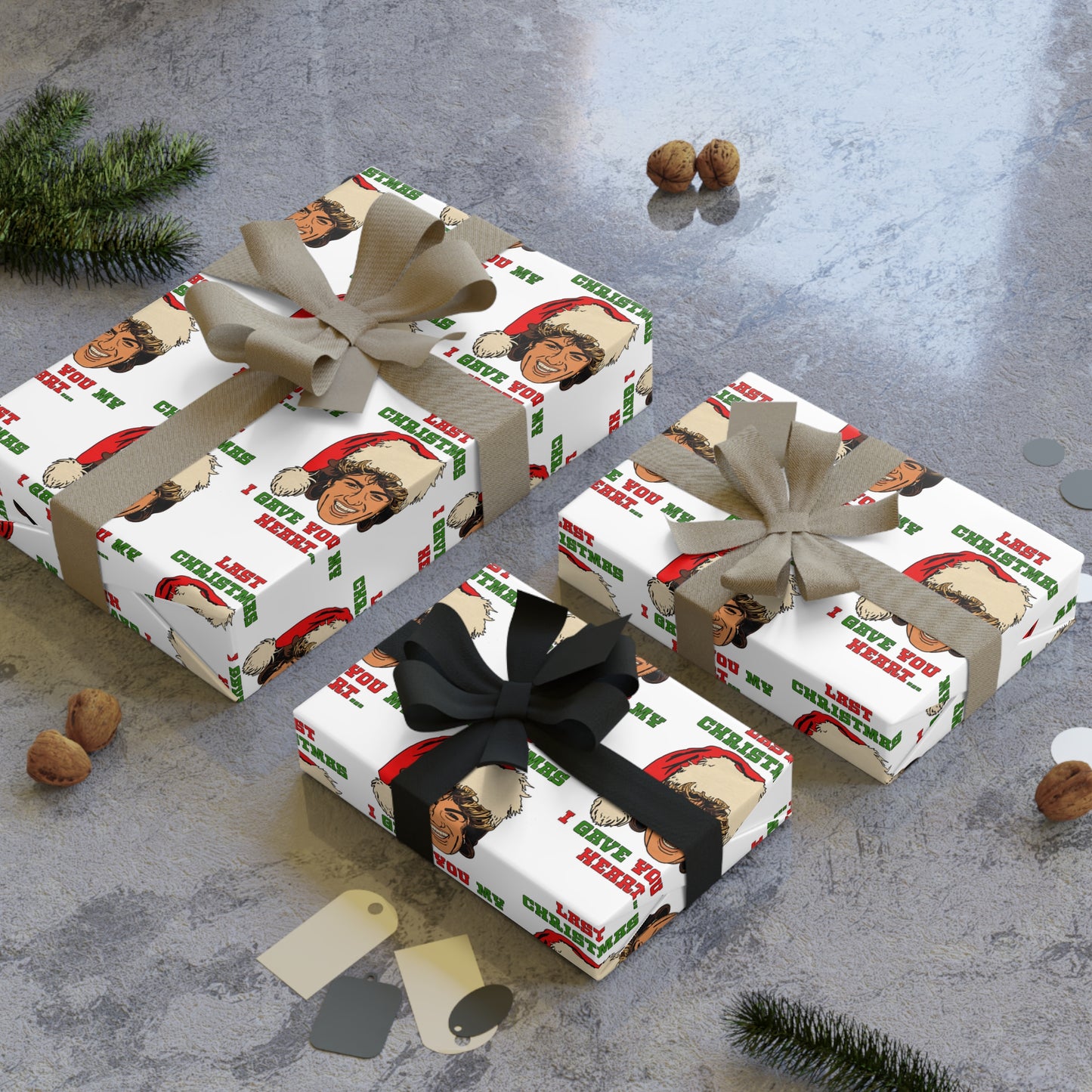 Last Christmas I Gave you my Heart - Gift Wrapping Paper Rolls, 1pc