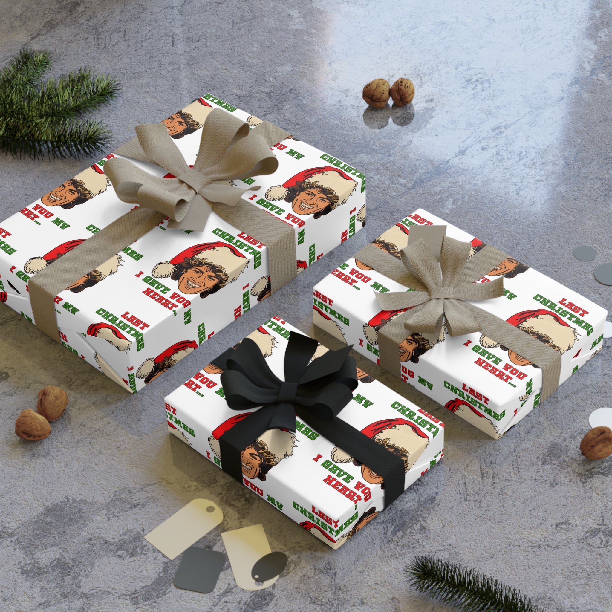 Last Christmas I Gave you my Heart - Gift Wrapping Paper Rolls, 1pc